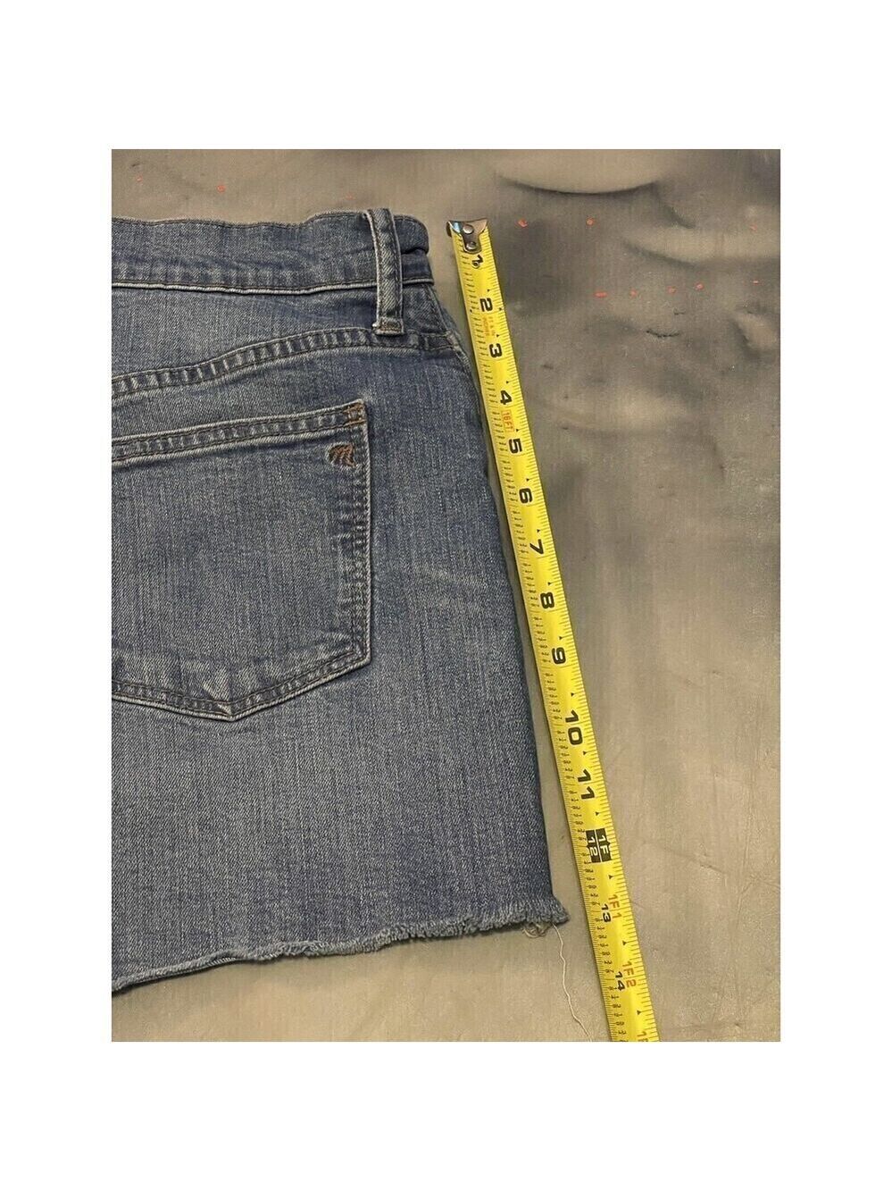 Madewell High-Rise Denim Shorts Women’s Size 27 Button Fly Frayed - Picture 5 of 5